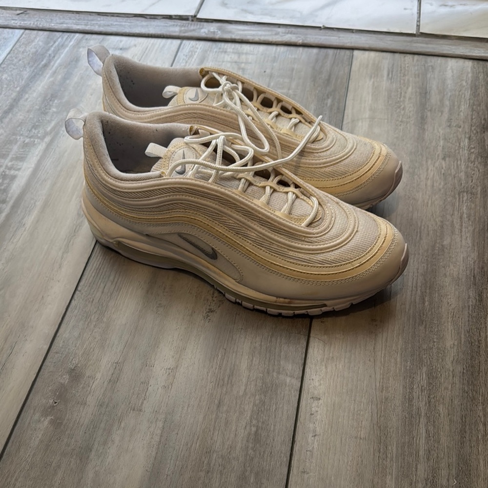 Nike Men's Cream Air Max 97 Shoes
